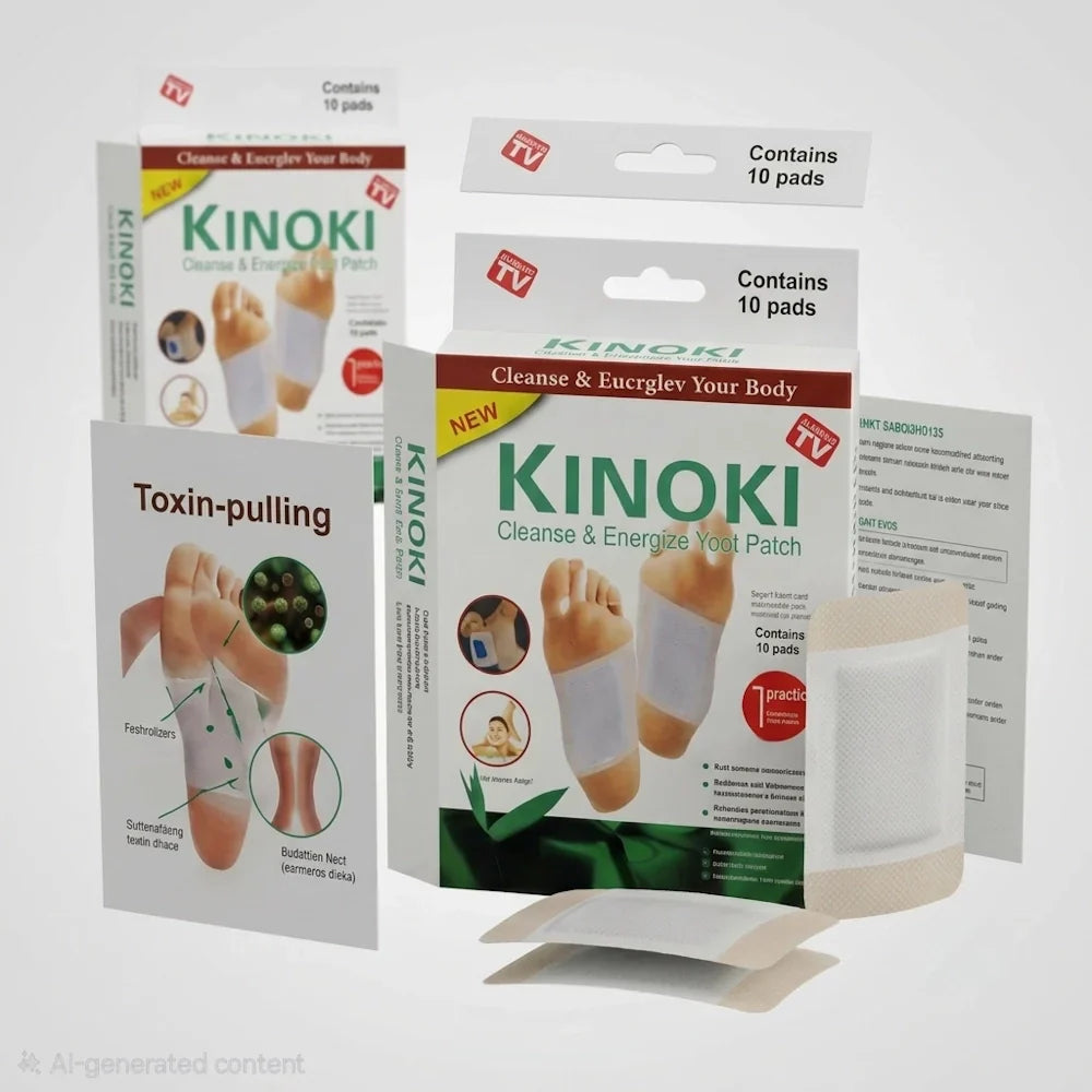 Kinoki Cleanse & Energize Foot Patch - 10 Detox Pads 
