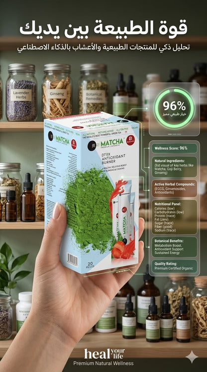 MATCHA DTOX ANTIOXIDANT BURNER - Premium Japanese - AsrarHawa