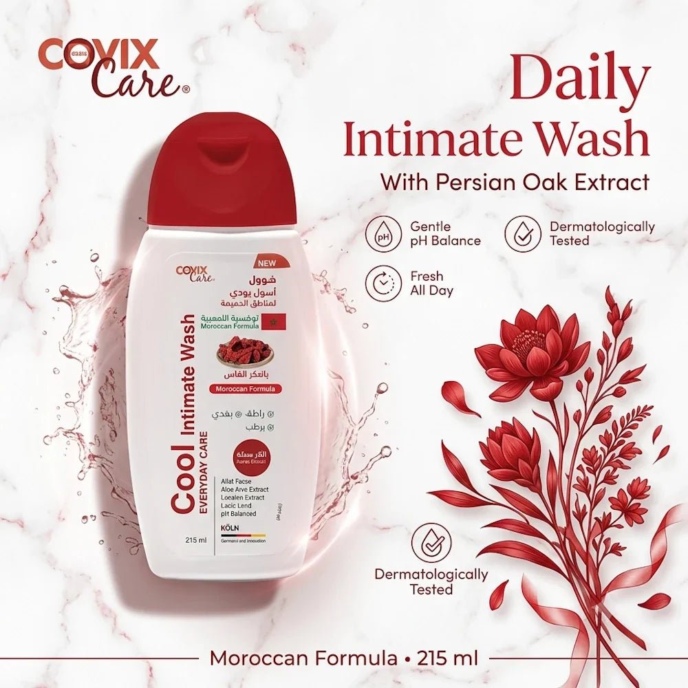 Covix Care Cool Intimate Wash Everyday Care Moroccan Formula Aker Fassi - Hamsa