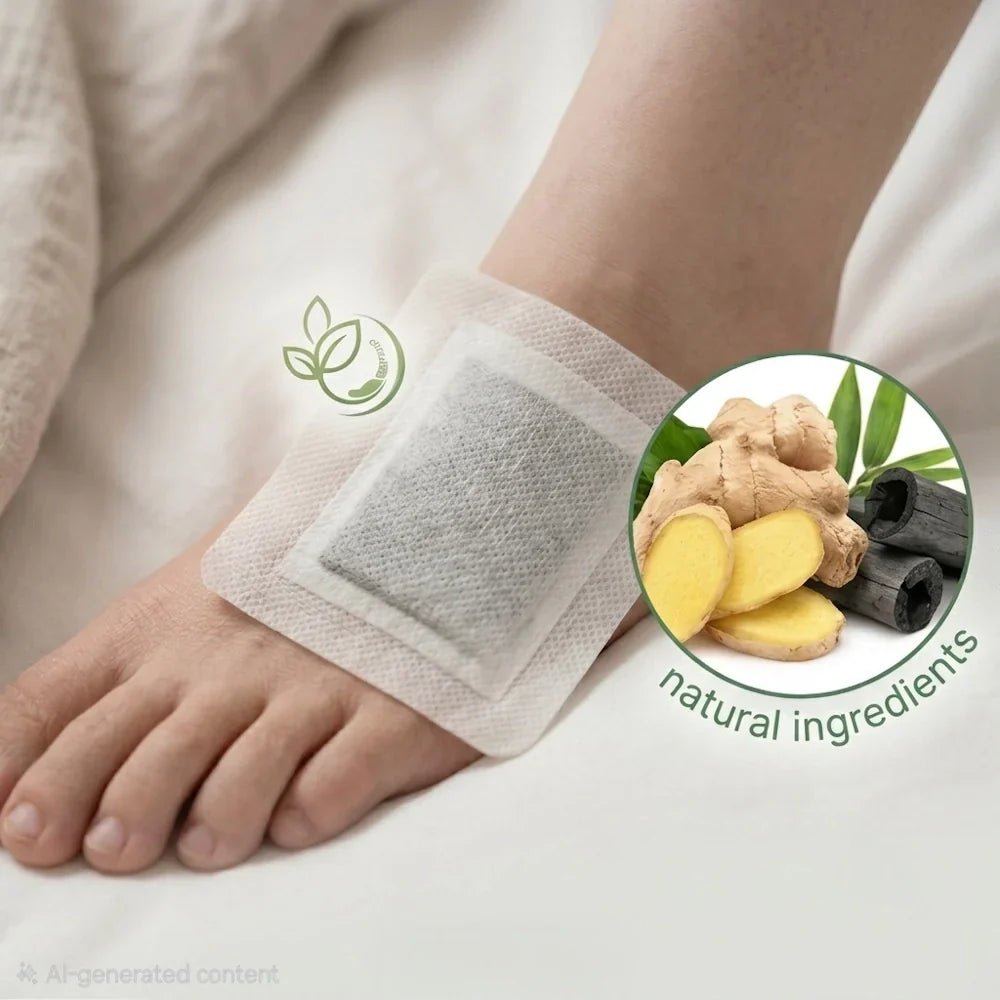 Kinoki Cleanse & Energize Foot Patch - 10 Detox Pads - Hamsa