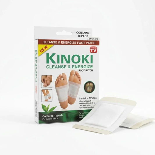 Kinoki Cleanse & Energize Foot Patch - 10 Detox Pads - Hamsa