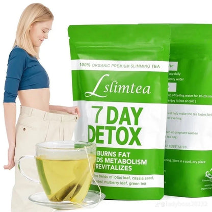 Lslimtea 100% Organic Premium Slimming Tea - 7 Day Detox - Hamsa