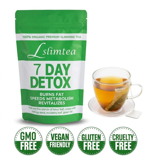 Lslimtea 100% Organic Premium Slimming Tea - 7 Day Detox - Hamsa