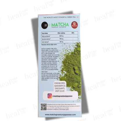 MATCHA DTOX ANTIOXIDANT BURNER - Premium Japanese - Hamsa