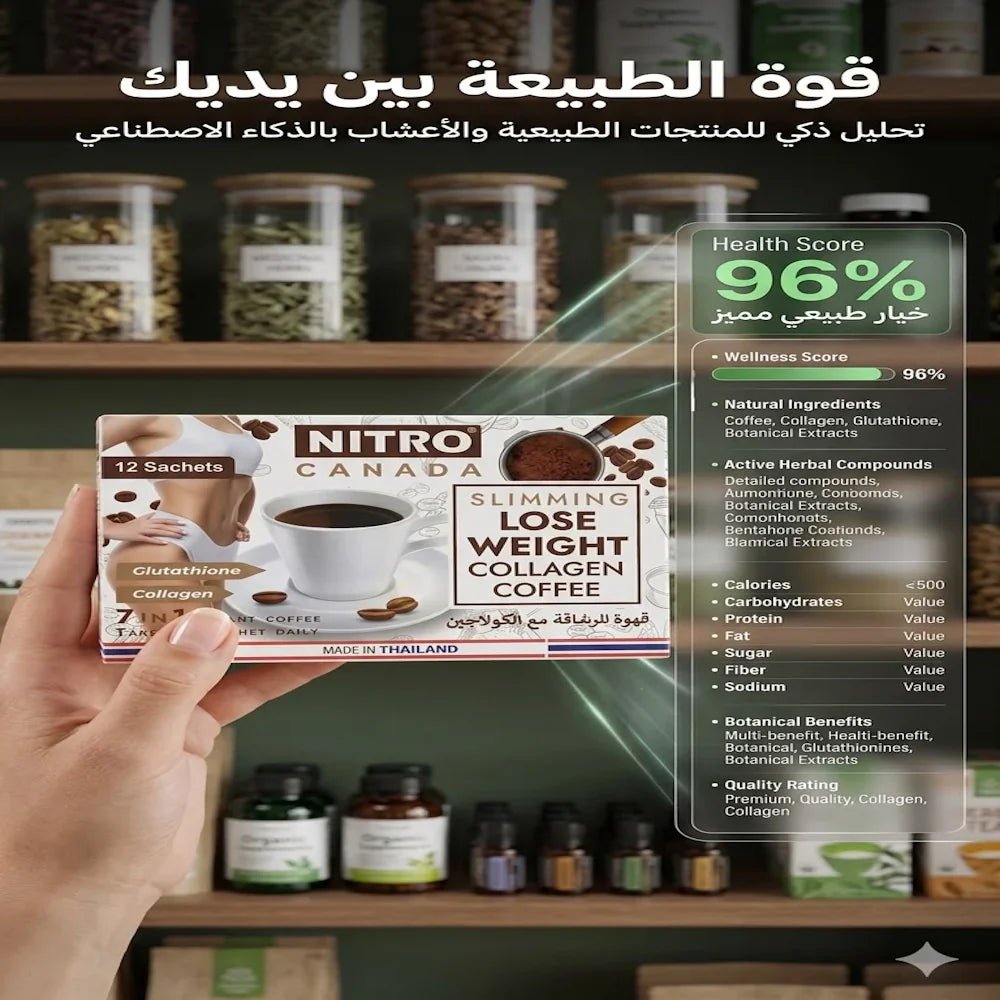 Nitro Canada Slimming Lose Weight Collagen Coffee 7 in 1 Instant Coffee - Hamsa