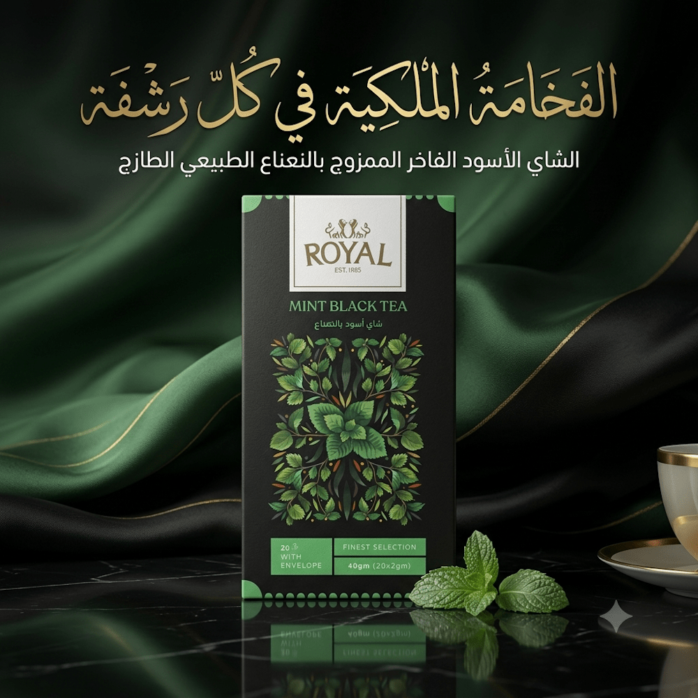 ROYAL MINT BLACK TEA - Hamsa