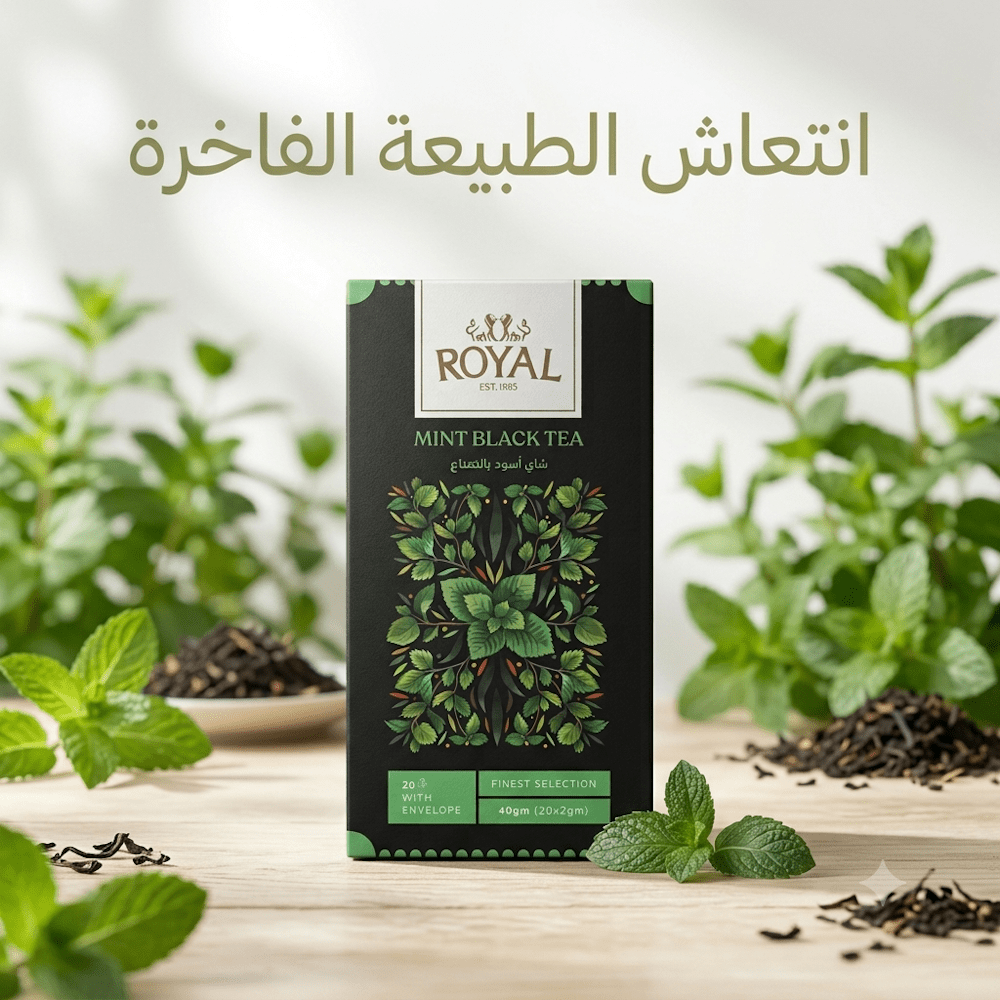 ROYAL MINT BLACK TEA - Hamsa